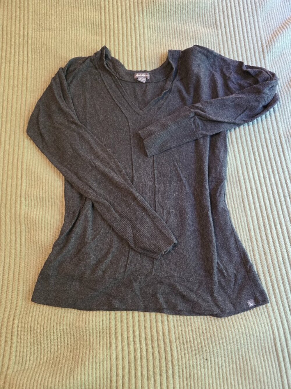 Eddie Bauer cozy women's sweater, gray, size XS